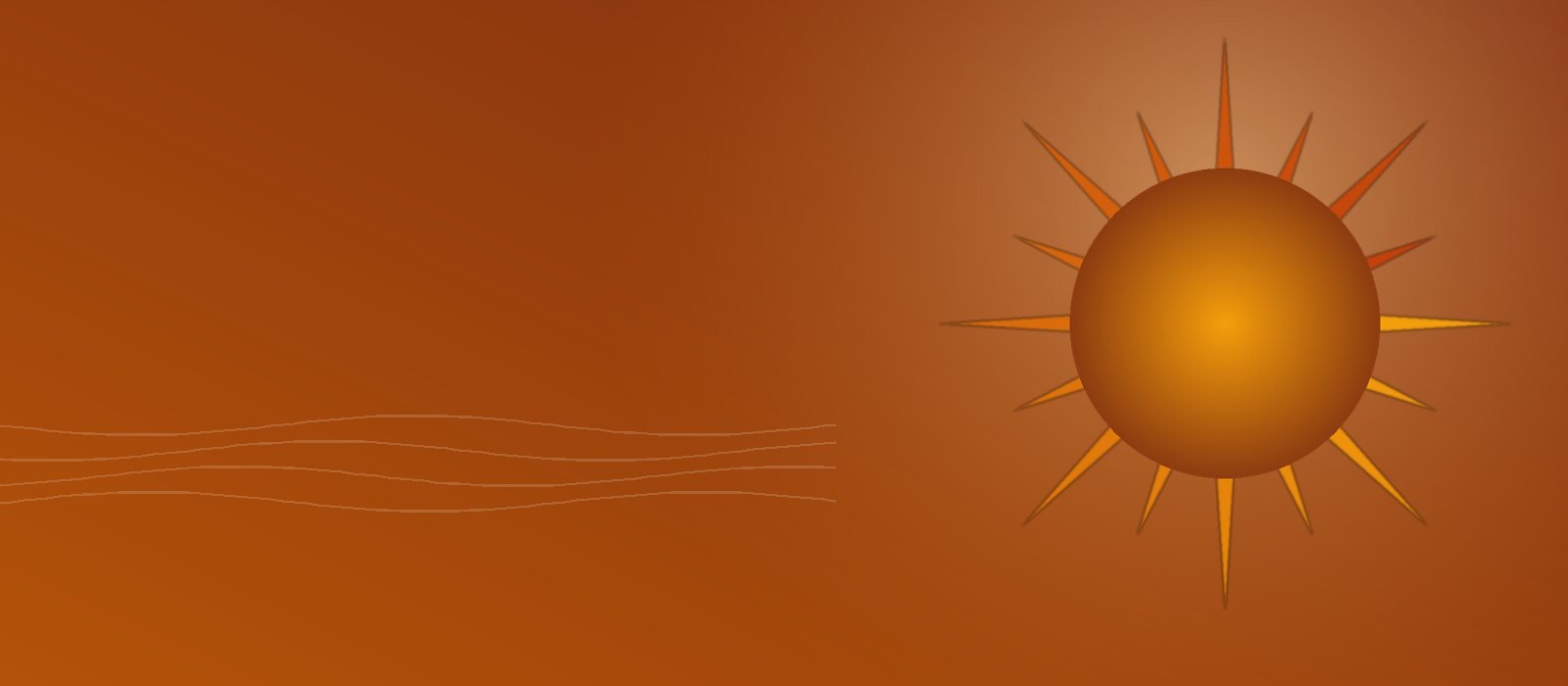 Warm sunrise-toned graphic representing Solstice HVAC Services' comfort-focused heating and cooling service